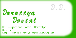 dorottya dostal business card